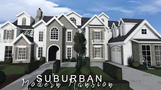 Bloxburg Suburban Modern Family Home  Housebuild  ROBLOX bloxburg [upl. by Ardith122]