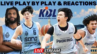 Goyang Sono Skygunners vs Ulsan Hyundai Mobis Phoebus I KBL Live I Play By Play amp Fan Reactions [upl. by Dat820]