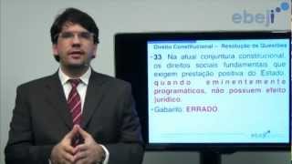 Revisão Ebeji  Direito Constitucional  Normas Programáticas  Prof Ubirajara Casado [upl. by Danais]