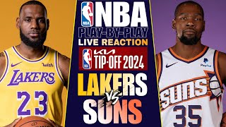 🔴LAKERS vs PHOENIX SUNS │ LIVE NBA Basketball Game PlayByPlay Reaction amp Scoreboard [upl. by Marianne]