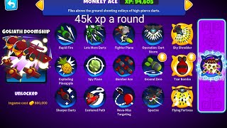 how to get ace paragonxp easy 45k 950 xp btd6 [upl. by Rankin586]