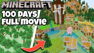 I Survived 100 Days In Minecraft Bedrock Edition FULL MOVIE [upl. by Stilu]