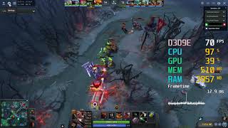 GeForce GT 1030  AMD Athlon X4 860K  Dota 2 FPS Test [upl. by Anha]