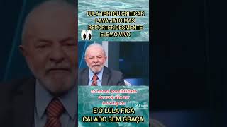 Lula tentou criticar o Lava Jato mas resporter desmente ao vivo shorts [upl. by Arreip]