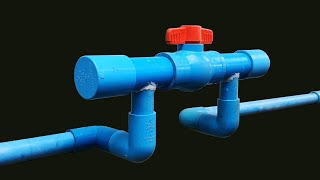 Amazing Tip I Turn valve water pipe 49 connect with PVC water pipe 34 again [upl. by Yerga147]