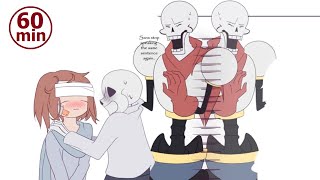 Sans And Frisk The Movie【 Undertale Comic Dub Compilation 】 [upl. by Stevana848]