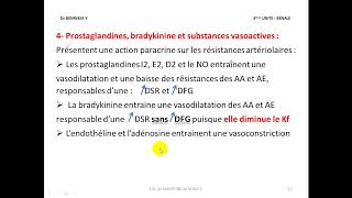 régulation de début de filtration glomérulaire [upl. by Zetnod907]