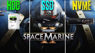 HDD vs SSD vs M2 NVMe  Warhammer 40k Space Marine 2  SSD Required [upl. by Odnama457]