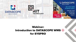 Introduction to DATASCOPE WMS  HIT Technology Webinar August 2024 [upl. by Nolyak]