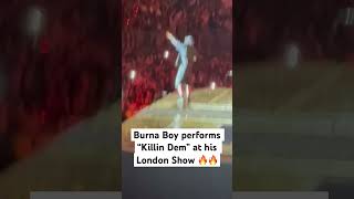 Burna Boy performs “Killin Dem” at his London Show 🔥🔥 burnaboy londonstadium [upl. by Rice]