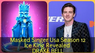 Masked Singer Usa Season 12  Ice King Revealed  Drake Bell [upl. by Acherman]