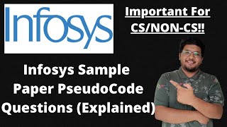 Infosys PseudoCode Questions  Solved Sample Paper Pseudocode 🔥🔥 [upl. by Vasiliu]