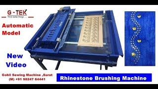 16 x 24 rhinestone fixing machine rhinestone brushing machine hotfix diamond machine [upl. by Kendall616]