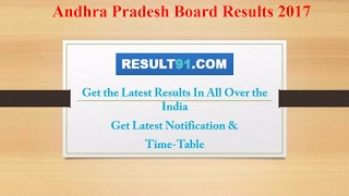 ANDHRA PRADESH RESULTS 2017  AP Results BoardUniversity Results 2017  AP Results 2017 [upl. by Karl]