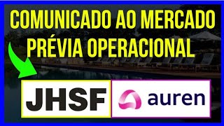 JHSF3  JHSF ANÁLISE DESEMPENHO AURE3  AUREN FATO RELEVANTE bolsadevalores investidor ações [upl. by Latsryc]