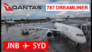 Qantas 787 Economy Flight Experience Johannesburg to Sydney QF64 [upl. by Kristopher997]