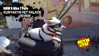 BMW R9t Kuryakyn Pet Palace for biker dogs review [upl. by Noet]