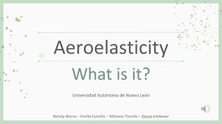 WHAT IS AEROELASTICITY [upl. by Enirolf]