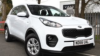 Used Kia Sportage 16 GDi 1 5dr White 2017 [upl. by Paddy]