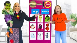 Amelia Avelina and Akim Halloween costume vending machine story [upl. by Robena]