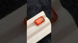 Stunning faceted hessonite gernet stone Weight 960 CRTDimension 1595mm [upl. by Solokin]