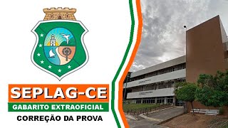 SEPLAG CE 2024  Gabarito Extraoficial  Correção da Prova [upl. by Sillig]