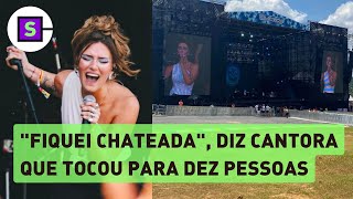 Lollapalooza Gab Ferreira sobre show para 10 pessoas Não tem como prever quantos vão aparecer [upl. by Ecirtal]