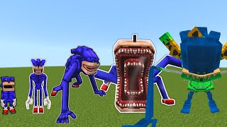 Evolution of Shin Sonic Tapes Addon Update in Minecraft PE [upl. by Chilton]