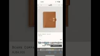 Unboxing Hermes Bearn Compact wallet at Golden Swan Holiday house [upl. by Atterol659]