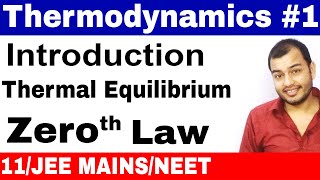 11 chap 12  Thermodynamics 01  Introduction Thermal Equilibrium n Zeroth Law of Thermodynamics [upl. by Sedlik]