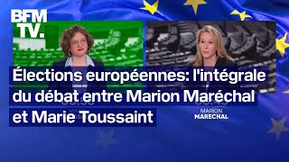 Élections européenne lintégrale du débat entre Marion Maréchal et Marie Toussaint [upl. by Linoel]