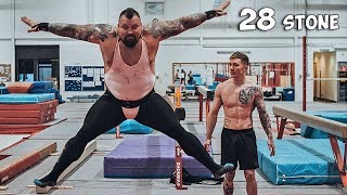 WORLDS STRONGEST MAN meets GYMNASTICS  ft Eddie Hall [upl. by Beattie]