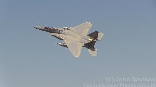 2017 Airshow London  F15 Eagle flybys amp some aircraft departures [upl. by Cornia]