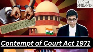 Contempt of court Act 1971  With Case law [upl. by Elisa369]