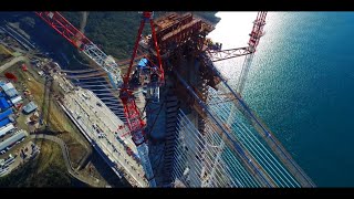 Construction Techniques of The 3rd Bosphorus Bridge in Istanbul Turkey [upl. by Silvers399]