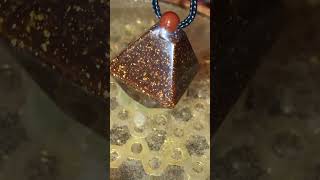 24k Gold Orgone Pyramid amp Carnelian Bead [upl. by Donall716]