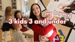 A Real Day in My Life with 3 Kids 3 and Under  2 Toddlers  Baby [upl. by Aihsa67]