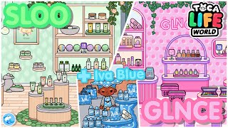 Toca Life World  Get Glossy Furniture Pack Build  Sloo amp Glnce store 🌿  Toca Boca [upl. by Burford]