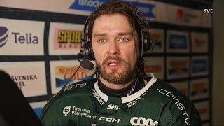 Linus Johansson  Intervju  Hockeykväll  Färjestad BK  Rögle BK  Kvart 1  20240321 [upl. by Geldens]