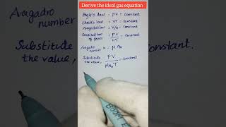 Derive the ideal gas equation  thermodynamics class10 [upl. by Mora]