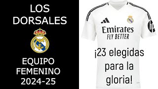 Dorsales Real Madrid femenino 2425 realmadridfemenino realmadrid Melanieleupolz carolineweir [upl. by Acebber]