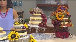 Creating a tiered wedding cheesecake [upl. by Seaver]