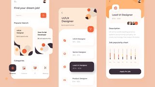 Best 20 Example UIUX Design For Mobile App  UIUX Animation Design [upl. by Sezen]