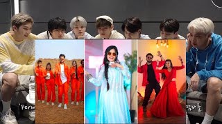 BTS REACTION Must Watch New Song Dance Video Jannat zubair Anushka sen Tiktok Best Dancers Video [upl. by Maxwell217]