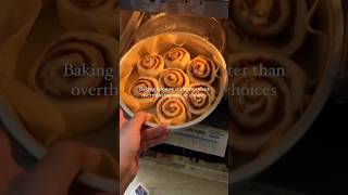 Cinnamon rolls 🧸 baking aesthetic pinterest sliceoflife girltherapy bakingislife aesthetics [upl. by Elamrej259]