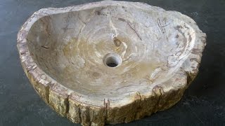 Stone Sinks  Petrified Wood Sink [upl. by Kela]