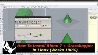 How To Install Rhino 7  Grasshopper in Linux Works 100 [upl. by Olsewski]