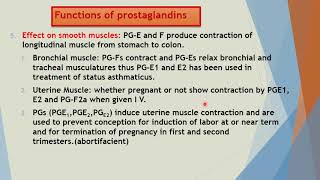 prostaglandins [upl. by Ykcub]