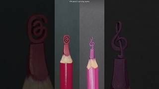 Try to make a small pencil carve with art  pencil carving carving art shorts [upl. by Shapiro10]