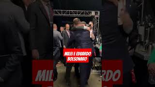 Miley reencontra Eduardo Bolsonaro direita em peso shorts [upl. by Kenn]